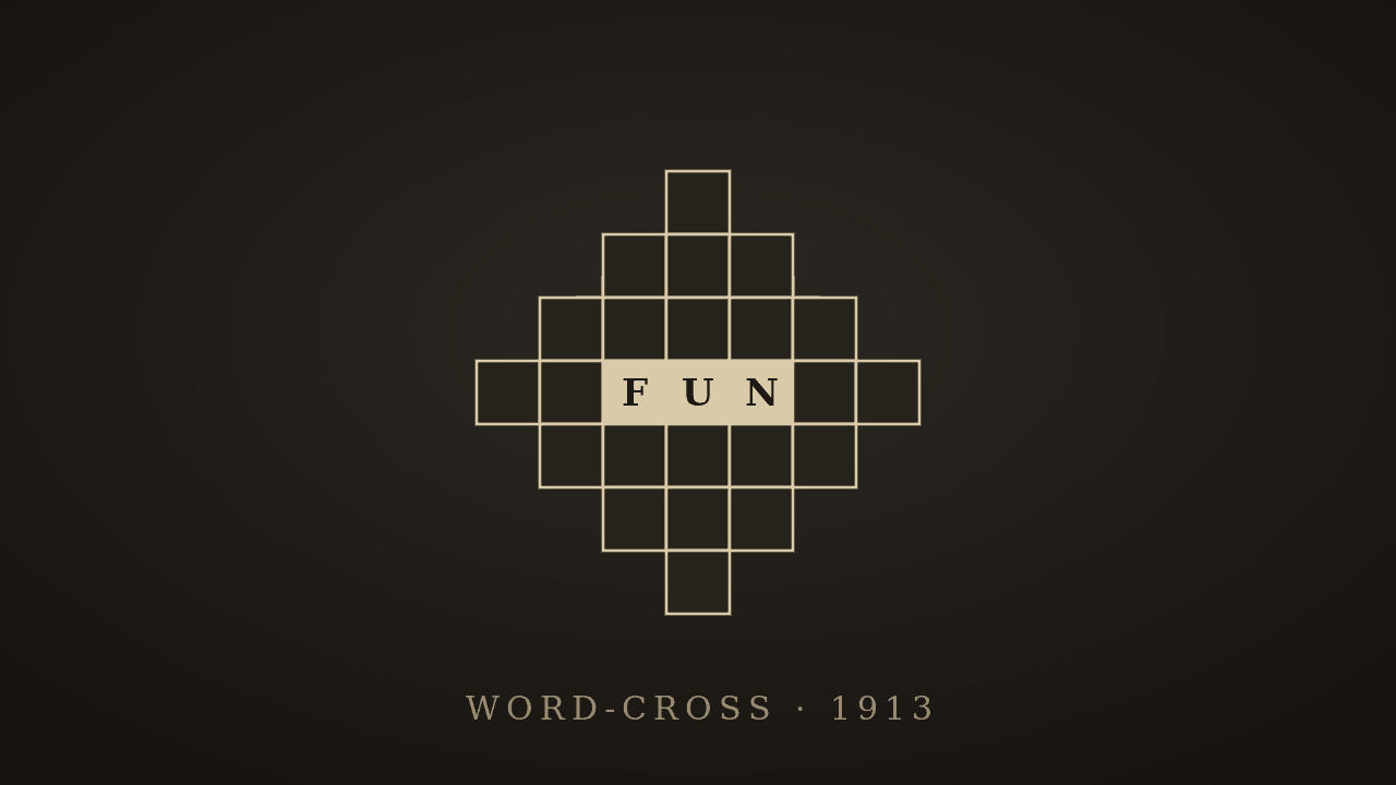 クロスワード誕生（1913年の菱形のWord-Cross）のイメージ（AI生成）