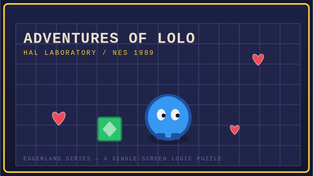 Key-visual impression of Adventures of Lolo (1989) (illustration)