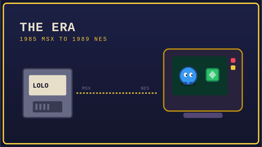 From 1985 MSX to 1989 NES — an impression of the era (illustration)