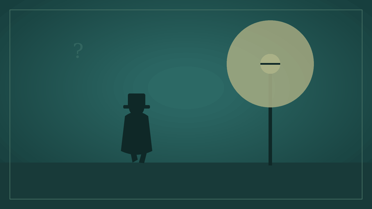 Quiet scene of a top-hatted gentleman pausing at journey's end amid lamplight (AI-generated)