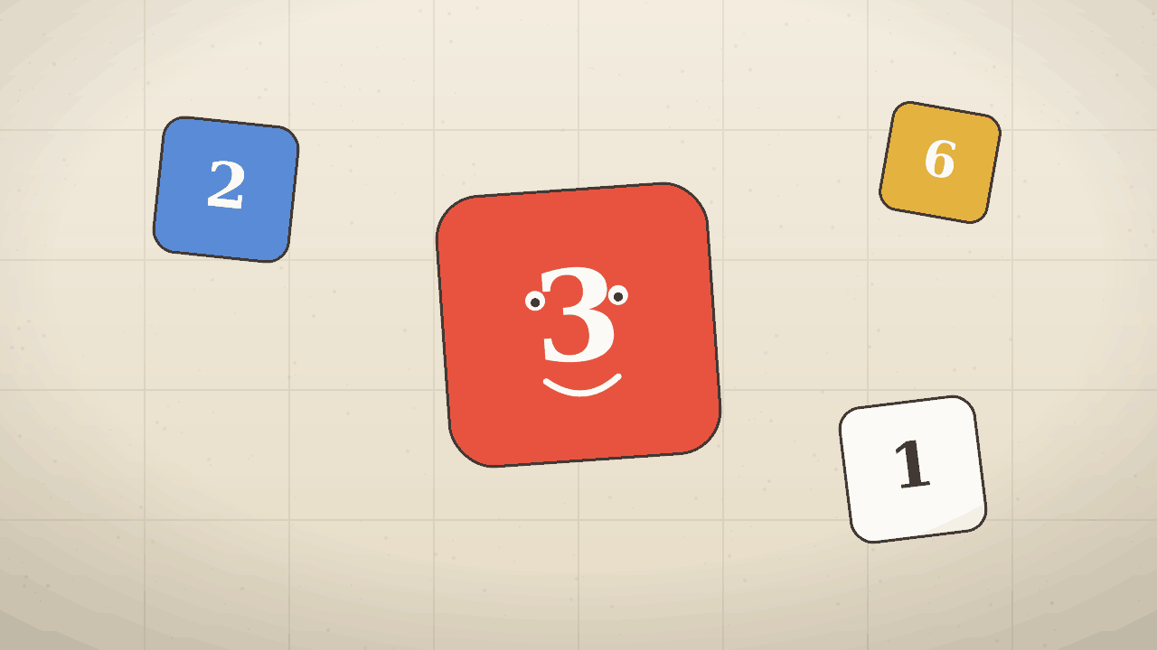 Impression of the key visual of Threes! (AI-generated)