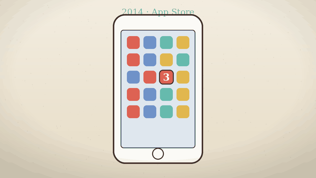 Impression evoking the app-distribution culture of 2014 (AI-generated)