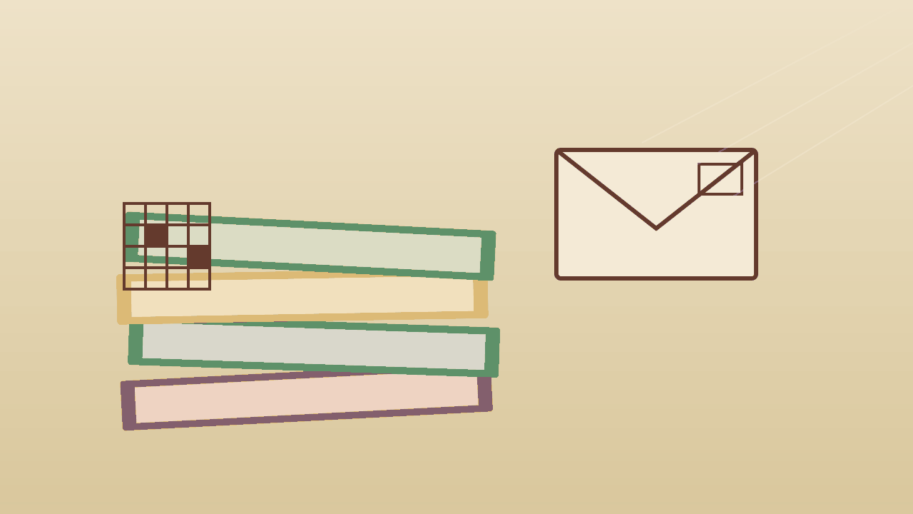 Impression of stacked 1999-era puzzle magazines (AI-generated)